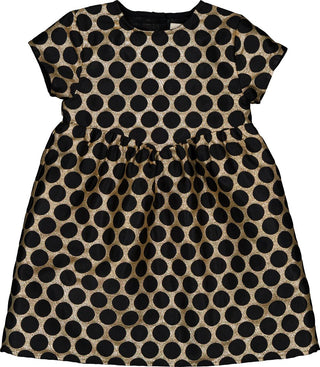 Gold and Black Brocade Antona Dress