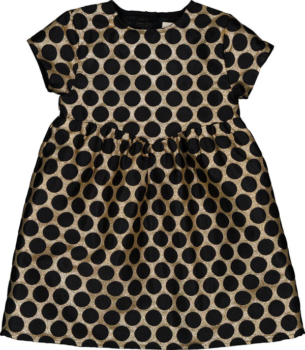 Gold and Black Brocade Antona Dress