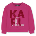 Pink Sequin Logo Crewneck