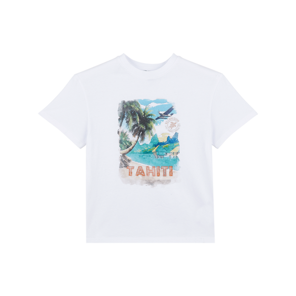 White Mini Me Tahiti Graphic Tee