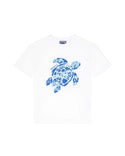 White with Blue Turtle Tee