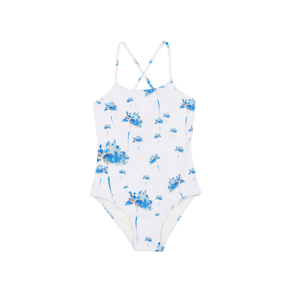 Off White Herbier Shiny One Piece Swimsuit