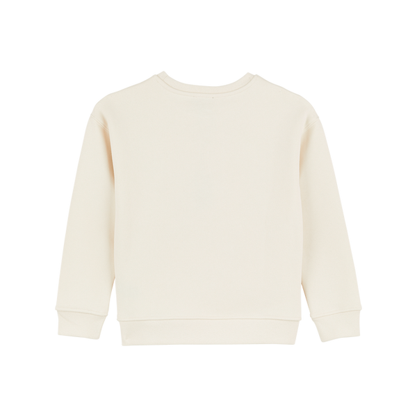 Off White Terry Turtle Crewneck Sweatshirt