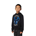 Black Blue Elephant Logo Hoodie