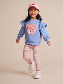 Multicolor Rainbow Ribbed Leggings