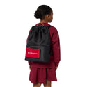 Black Nylon with Red Logo Pouch Backpack