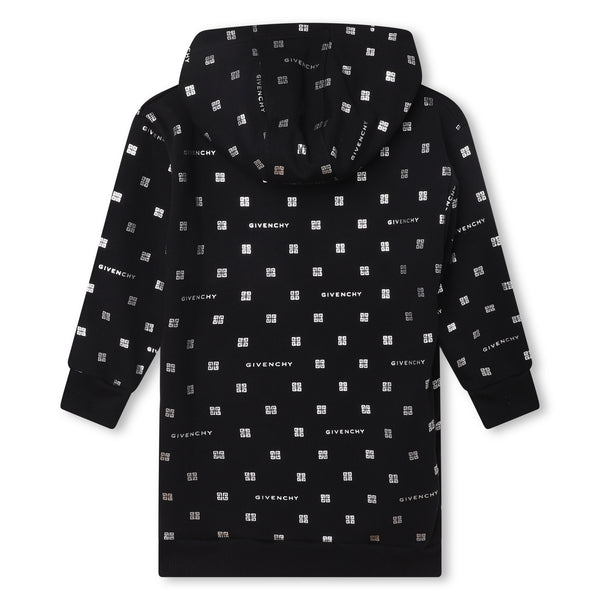 Black and Silver 4G Sweatshirt Dress