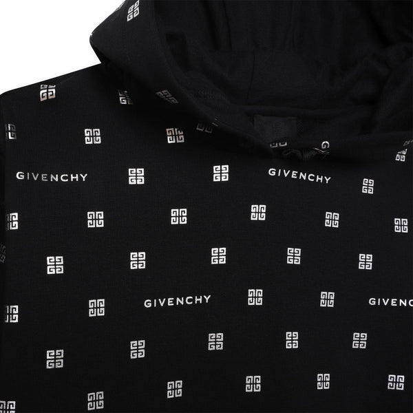 Black and Silver 4G Sweatshirt Dress
