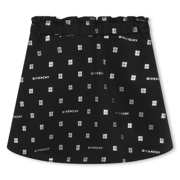 Black and Silver 4G Sweatshirt Skirt