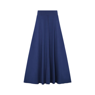 Royal Blue Maxi Skirt with Front Vein