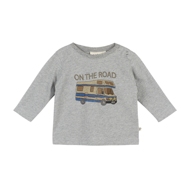 Heather Gray Baby Long Sleeve Camper Tee