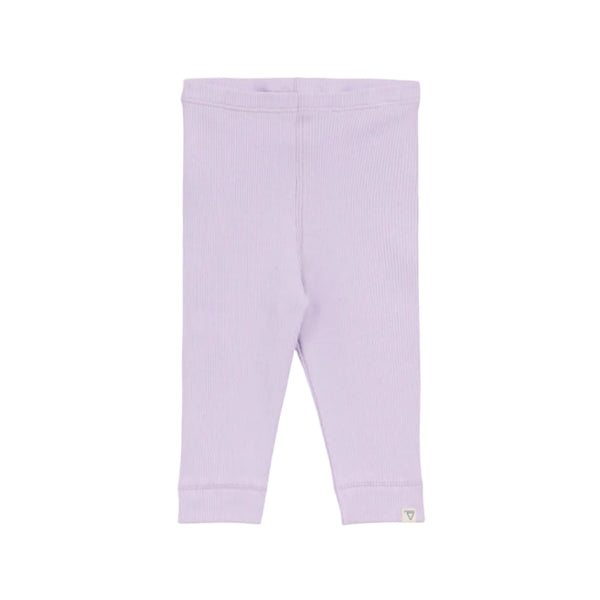 Baby Lilac Ribbed Leggings
