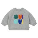 Baby Heather Grey Oui Oui Crewneck