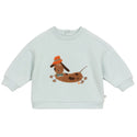 Baby Ice Blue Dog Crewneck