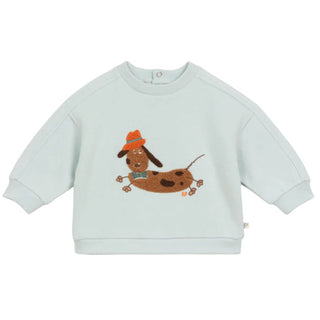 Baby Ice Blue Dog Crewneck