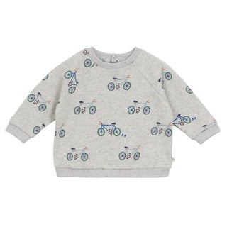 Baby Grey Bicycle Crewneck