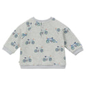 Baby Grey Bicycle Crewneck
