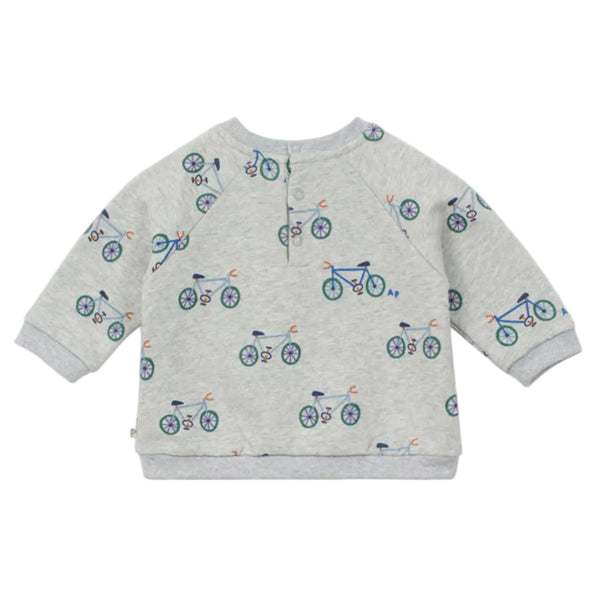 Baby Grey Bicycle Crewneck