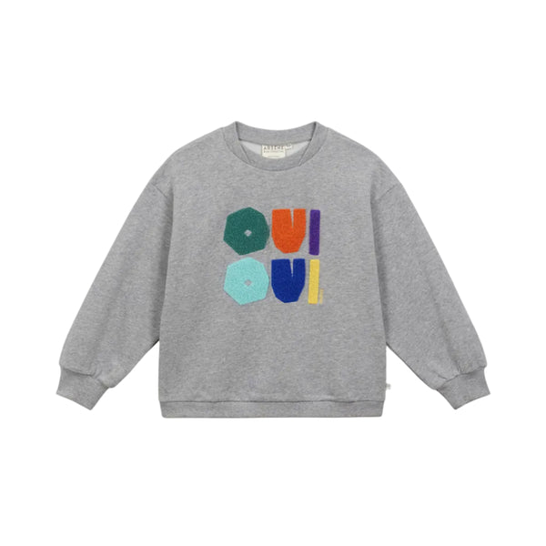 Heather Grey Oui Oui Crewneck