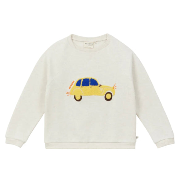 Heather Sand Car Crewneck
