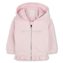 Marshmallow Baby Logo Zip Up Hoodie