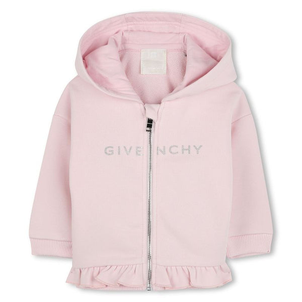 Marshmallow Baby Logo Zip Up Hoodie