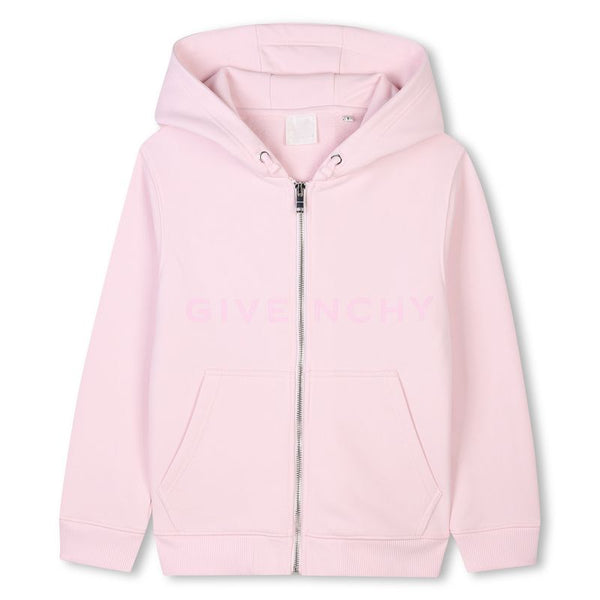 Marshmallow Logo Zip Up Hoodie