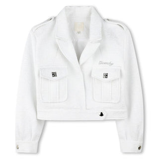 White Mini Me Logo Jacket