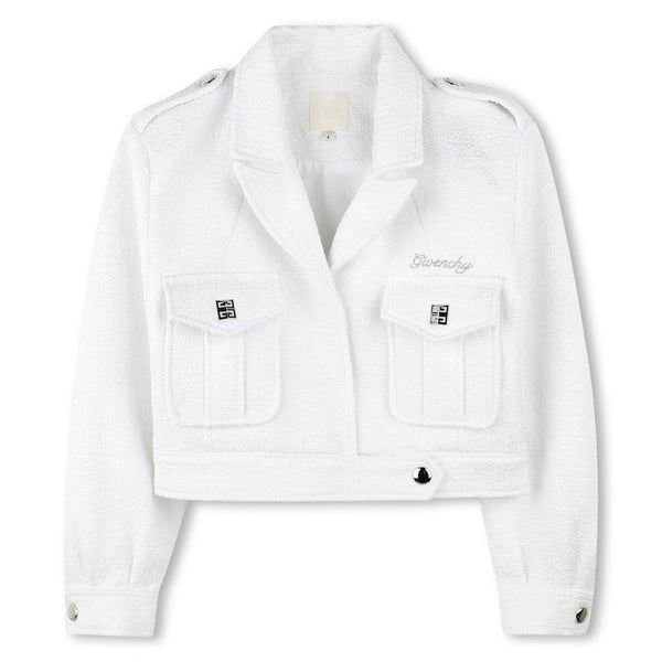 White Mini Me Logo Jacket