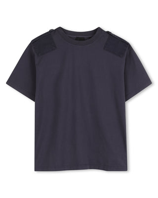 Dark Grey Epaulette Tee