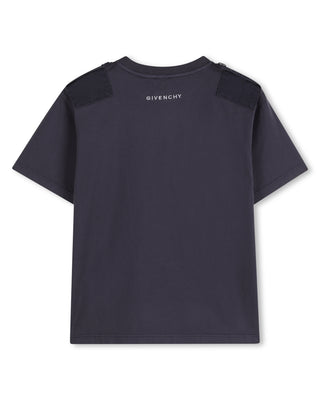Dark Grey Epaulette Tee