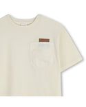 Yellow Pocket Embroidered Logo Tee