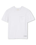 White Pocket Logo Knit Tee