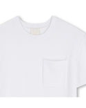 White Pocket Logo Knit Tee