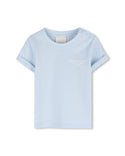 Pale Blue Baby Logo Back Tee