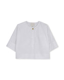 White Button Poplin Shirt