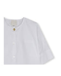 White Button Poplin Shirt