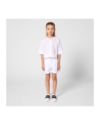 White Button Poplin Shirt