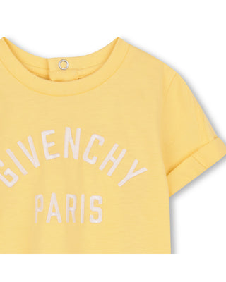 Yellow Baby Embroidered Logo Tee