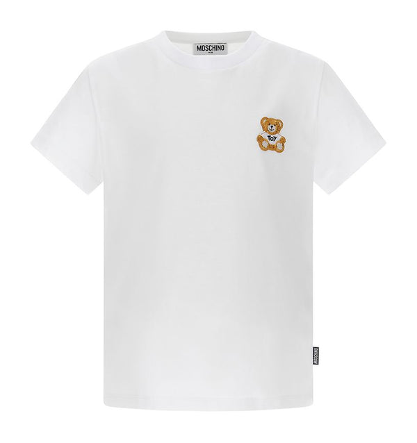 White Toy Bear Patch Tee