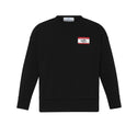 Black Hello Crewneck