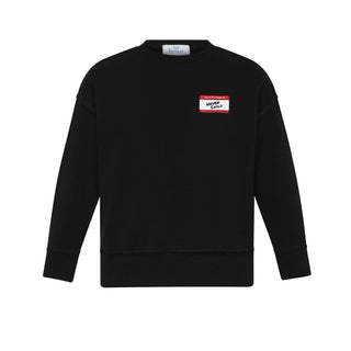 Black Hello Crewneck