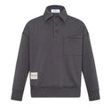 Grey Long Sleeve Polo