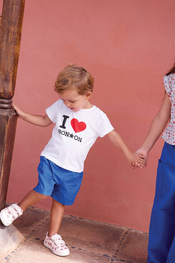 White Baby I Love Bonton Tee