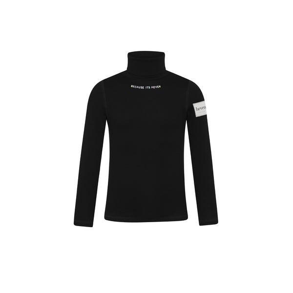 Black Because its Heven Turtleneck