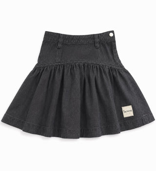 Black Denim Skirt