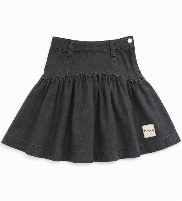 Black Denim Skirt