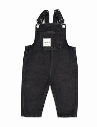 Black Denim Overalls