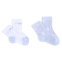 Baby Blue and White Sock Set