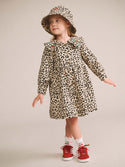 Leopard Cherry Collar Dress